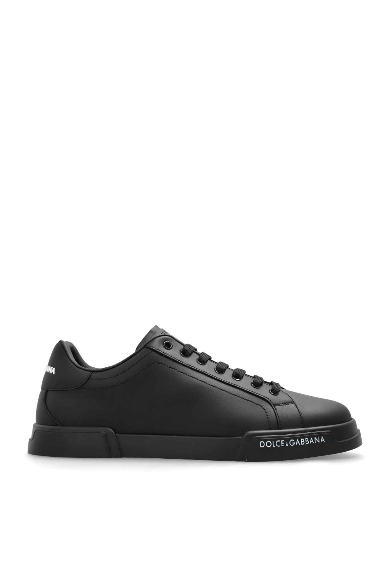 DOLCE & GABBANA ハックルティテルニハイフツ CU0662AW694 80100 Calfskin Portofino Yacht sneakers in Multicolor for Men